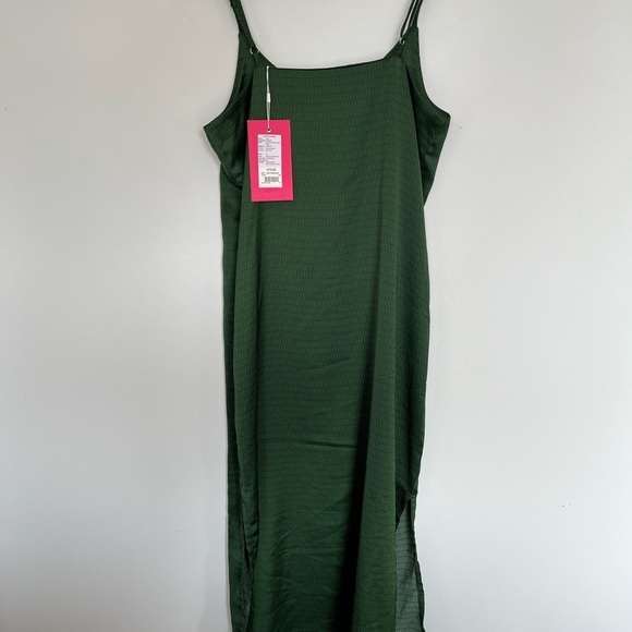 NWT Jack and Jones Garden party slip dress Green Sleeveless Dress size small - Picture 8 of 8